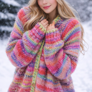 sweterek rozpinany multicolor