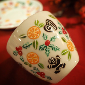 świąteczna filiżanka Espresso z pierniczkami