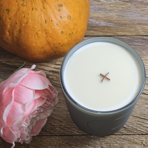 Świeca sojowa duża w szkle ZŁOTA JESIEŃ 450 ml duża naturalna jesienna