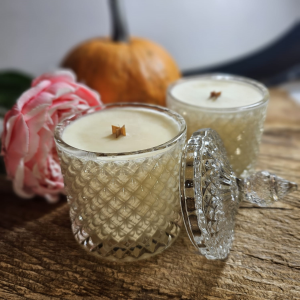 Świeca sojowa w krysztale SPICE PUMPKIN - naturalna Ostra Dynia