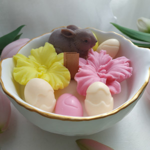 Świeca sojowa z zajączkiem