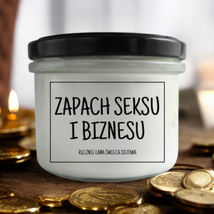 Świeca sojowa ZAPACH SEKSU I BIZNESU 235 ml Mikuno