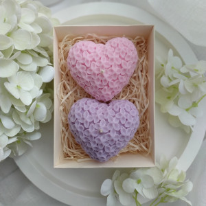 Świece sojowe serca