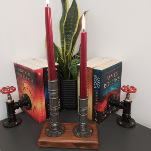 Świecznik Loftowy 2-ramienny F002_1-W2 Loft