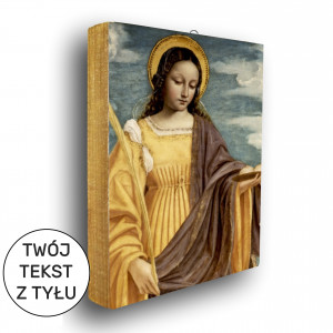 Święta Agata - ikona z tekstem