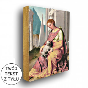 Święta Agnieszka - ikona z tekstem