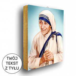 Święta Matka Teresa z Kalkuty - ikona z tekstem