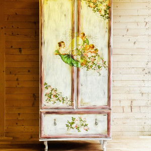 Szafa prowansalska, unikat, ręcznie malowana, wysyłka