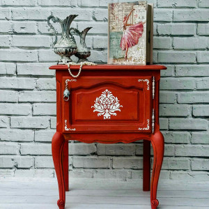 Szafka ręcznie malowana, delikatny kolor, ludwikowska, dekory, wysyłka