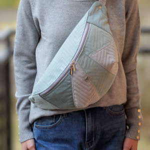 szaro-miętowa damska nerka XXL