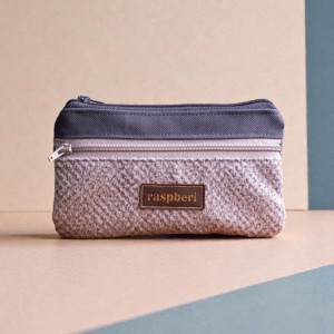 Szary portfel melanż