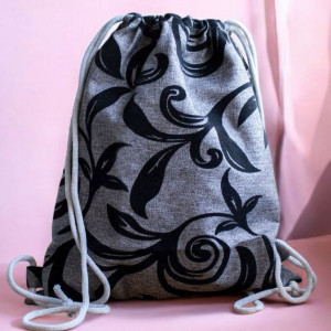 Szary workoplecak XL we wzory