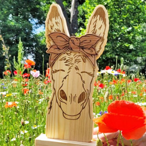 Szczęśliwa oślica z kolekcji "WEGAŃSCY PRZYJACIELE"