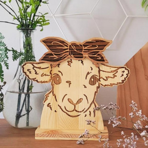 Szczęśliwa owieczka z kolekcji "WEGAŃSCY PRZYJACIELE"