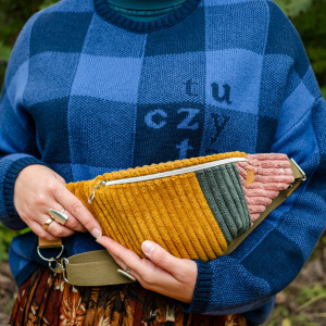 Sztruksowa nerka z upcyklingu