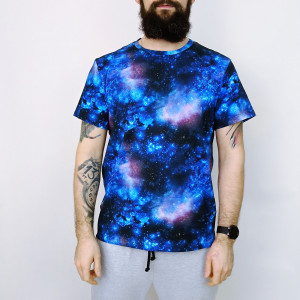 T-shirt męski galaktyka