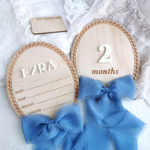 Tabliczka dla noworodka do zdjęć, tabliczka z miesiącami do zdęć,