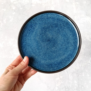 Talerz niebieski 17,5 cm