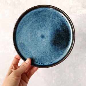 Talerz niebieski 18 cm