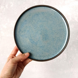 Talerz szaro-niebieski 18,5 cm