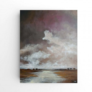 Tam gdzie wolno płynie czas- obraz akrylowy 50/40 cm.