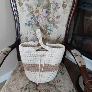 Torba na ramię ze sznurka 23cmx28cm