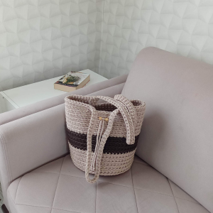 Torba na ramię ze sznurka 23cmx30cm