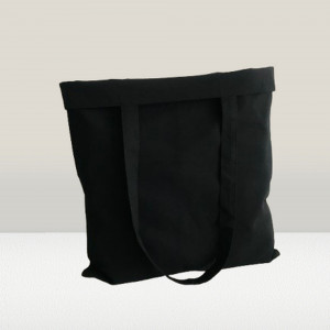 Torba na zakupy,bawełniana torebka na ramię,shoperka czarna.