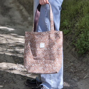 Torba shopper brązowa