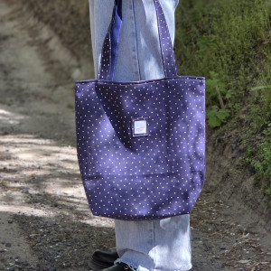 Torba shopper granatowa