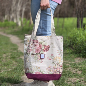 Torba shopper w kwiaty