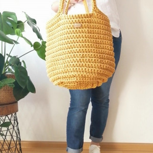 Torebka damska,na ramię, koszyk z sznurka