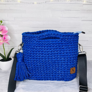 Torebka Koszyk 2 Handmade Pleciona Damska na Ramię | Polska