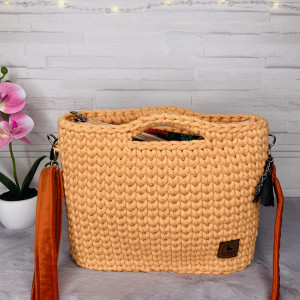 Torebka Koszyk 3 Handmade Pleciona Damska na Ramię | Polska