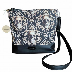 Torebka listonoszka rockowa gotycka czaszki