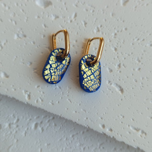 "Tori" no.2 - kolczyki z gliny polimerowej.