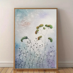 Trawki 3- akwarela A5