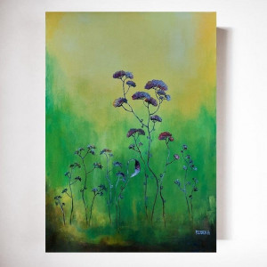 Trawki- obraz akrylowy 70/50 cm.