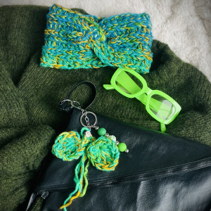 Tropikalna fantazja - unikatowy komplet szydełkowy