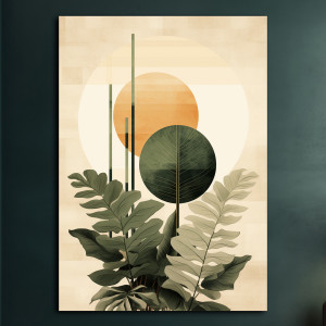 Tropikalne liście - Plakat - Loft, Abstrakcja #20