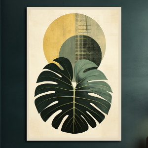 Tropikalne liście - Plakat - Loft, Abstrakcja #60
