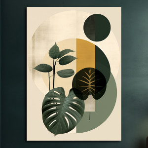 Tropikalne liście - Plakat - Loft, Abstrakcja #66