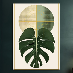 Tropikalne liście - Plakat - Loft, Abstrakcja #67