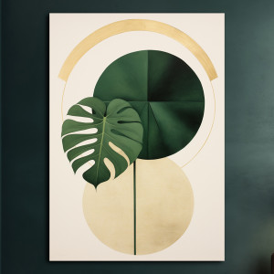 Tropikalne liście - Plakat - Loft, Abstrakcja #69