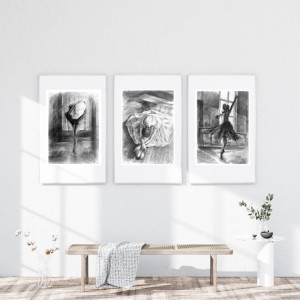 TRYPTYK - TANIEC - PLAKAT A3 - plakat baletnica, balerina