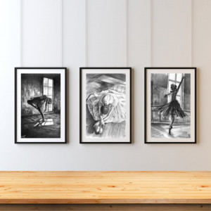 TRYPTYK - TANIEC - PLAKAT A4 - plakat baletnica, balerina