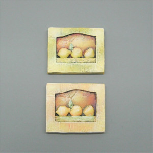 Trzy cytrynki – dekoracja ścienna.