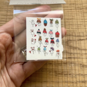 tyciKleyki zestaw 40 sztuk mini naklejek do kalendarza lub notesu