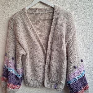 Uroczy kardigan z Alpaki.Handmade.