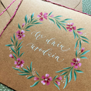 Urodzinowa wianek kwiaty